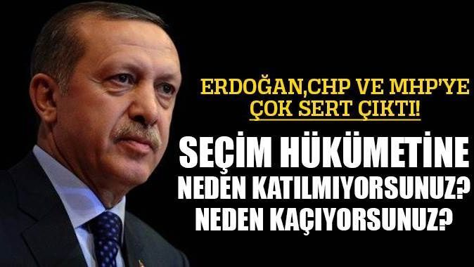 Cumhurbaşkanı Erdoğan&#039;dan CHP ve MHP&#039;ye sert tepki!