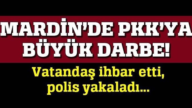 Mardin&#039;de PKK&#039;ya büyük darbe, vatandaş ihbar etti!