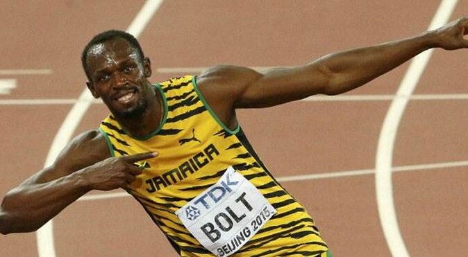 Usain Bolt, Gatlin&#039;i yine geçti