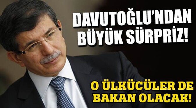 Davutoğlu&#039;ndan büyük sürpriz!