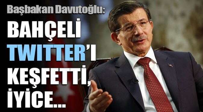 Davutoğlu&#039;ndan Bahçeli&#039;ye Twitter eleştirisi