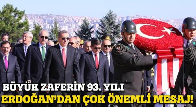 Erdoğan 30 Ağustos töreninde konuştu