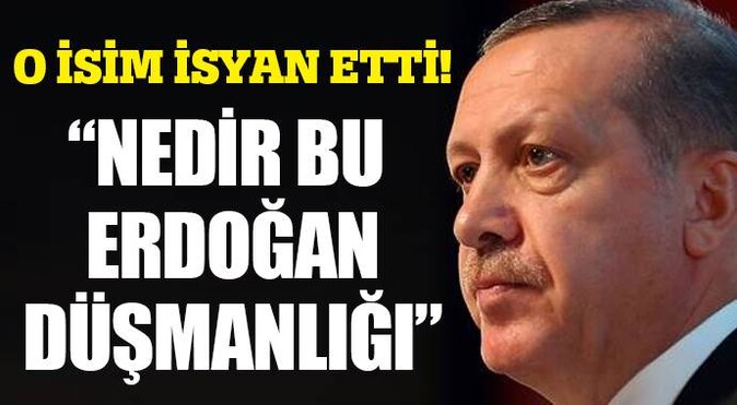 &#039;Nedir bu Tayyip Erdoğan düşmanlığı&#039;