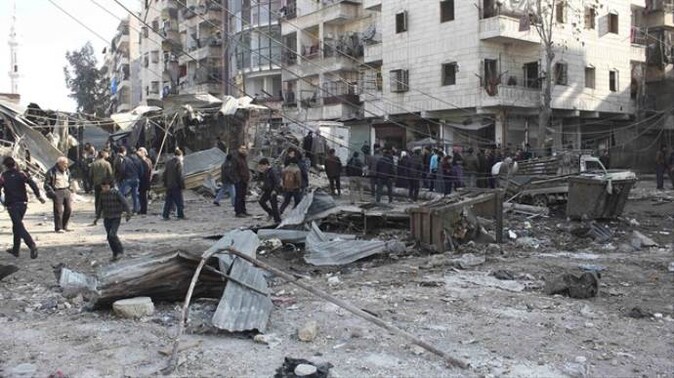 Katil Esad güçleri pazar yerini vurdu: 13 ölü 
