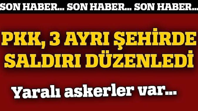 PKK Şırnak, Van ve Hakkari&#039;de saldırdı