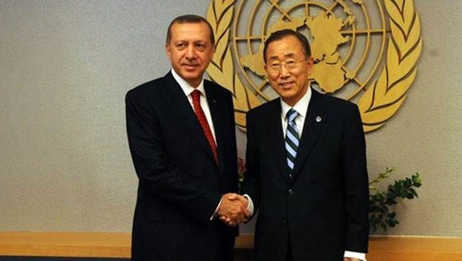 Ban Ki-mun&#039;dan Erdoğan&#039;a telefon
