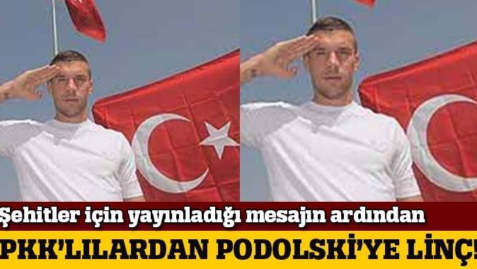 PKK&#039;ya yakın kişilerden gelen mesajların ardından Podolski...