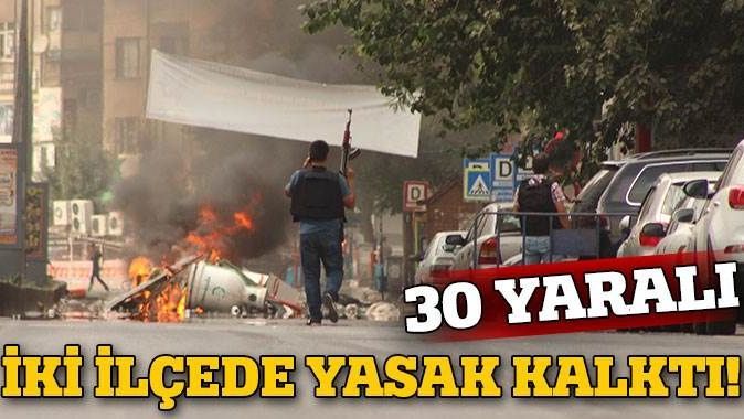 Diyarbakır&#039;ın iki ilçesindeki sokağa çıkma yasağı kaldırıldı