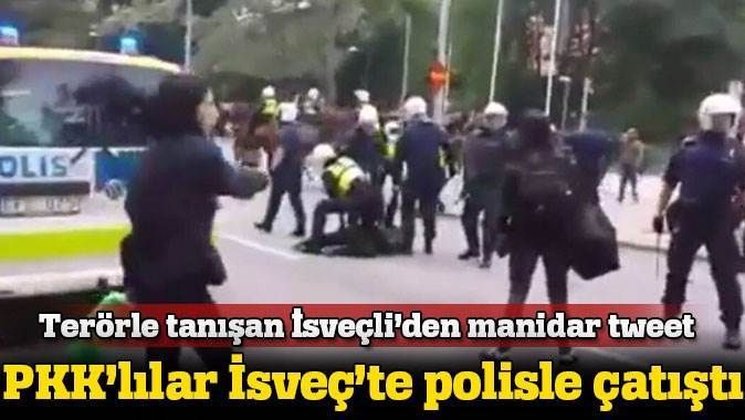İsveç&#039;te PKK&#039;lılar polise saldırdı