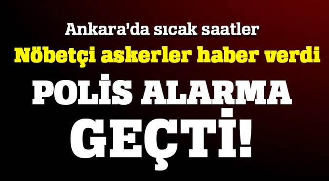 Ankara&#039;da silah sesleri polisi harekete geçirdi