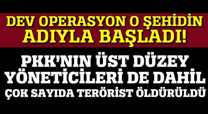 Tunceli&#039;de dev operasyon, çok sayıda terörist öldürüldü!