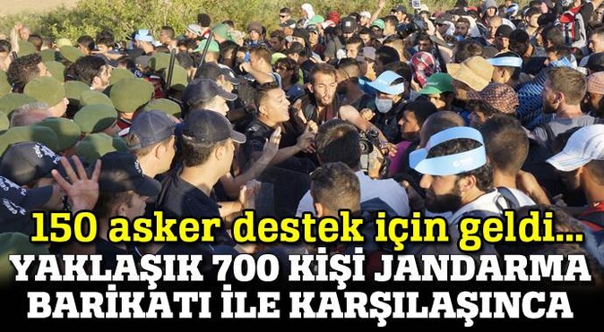 Edirne&#039;deki sığınmacıların yürüyüşü