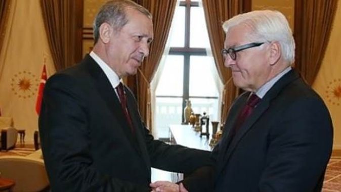 Erdoğan, Steinmeier ile görüştü