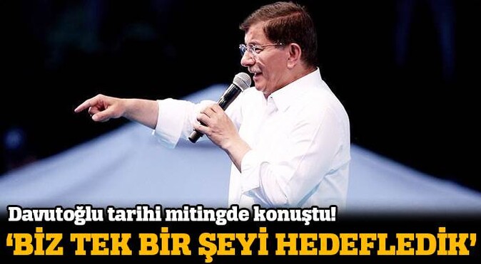 Davutoğlu, &#039;Milyonlarca Nefes Teröre Karşı Tek Ses&#039; mitinginde konuştu