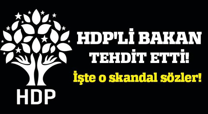 HDP&#039;li bakan bölünmekle tehdit etti!