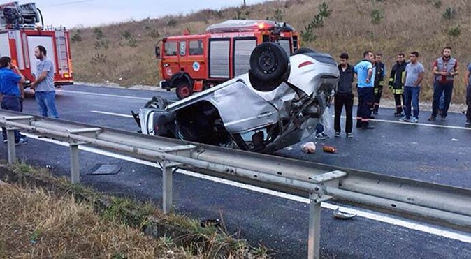 Çerkezköy yolunda trafik kazası: 1 ölü, 4 yaralı