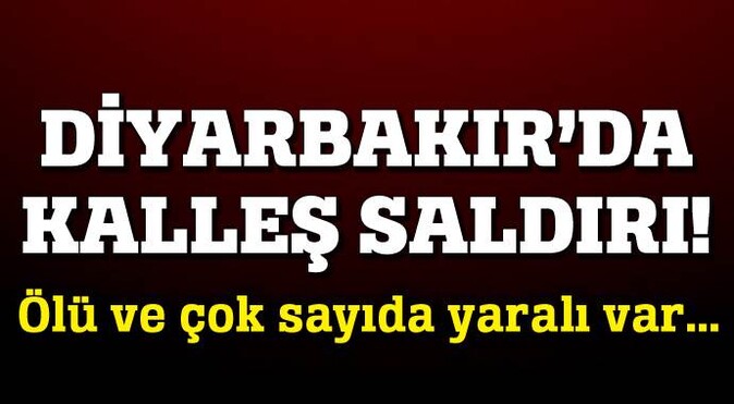 Diyarbakır&#039;da teröristler roket fırlattı, 1 ölü 5 de yaralı var