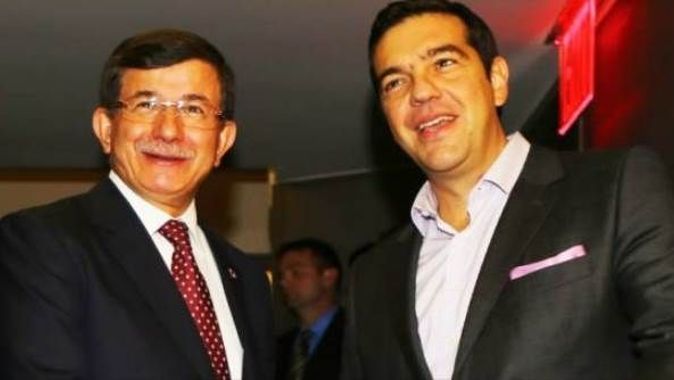 Davutoğlu, Aleksis Çipras&#039;ı kabul etti