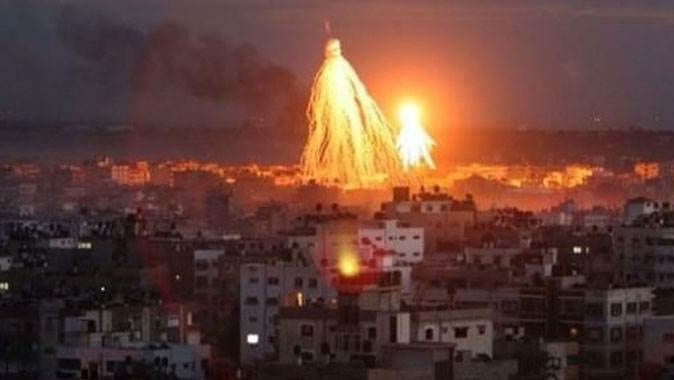 İşgalci İsrail güçleri, Gazze&#039;yi vurdu