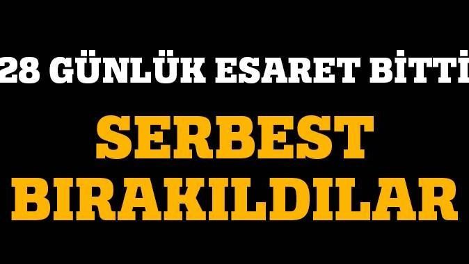 Kaçırılan 16 Türk işçi serbest bırakıldı

