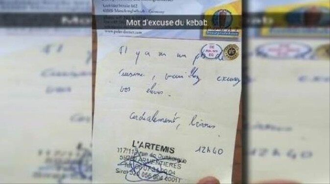 Türk dönercinin yazdığı not paylaşım rekoru kırdı
