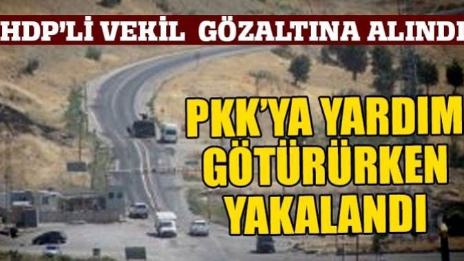PKK&#039;ya yardım götüren araçtan HDP&#039;li vekil çıktı
