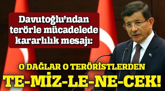 Başbakan Davutoğlu&#039;dan Dağlıca açıklaması