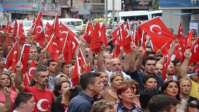 Zonguldak&#039;ta teröre tepki yürüyüşü 