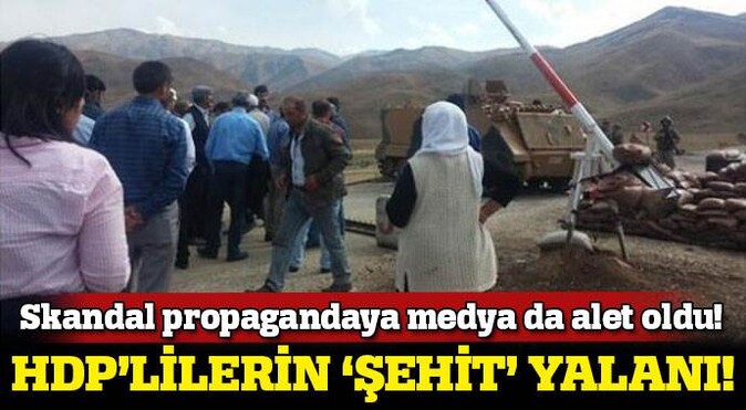 HDP&#039;nin &#039;şehit cenazelerini PKK teslim etti&#039; yalanı!