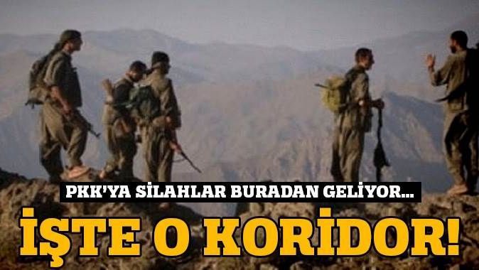 PKK&#039;nın silah koridoru ortaya çıktı!
