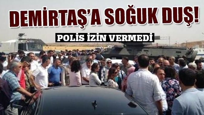 Demirtaş&#039;ın konvoyu Mardin çıkışında durduruldu
