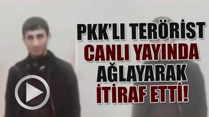 PKK&#039;lı canlı yayında ağlayarak itiraf etti: &#039;Bitiyoruz&#039;

