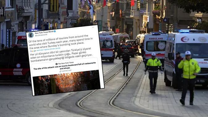 New York Times’tan skandal başlık: Taksim’deki saldırıyı ‘turizm’ vurgusuyla servis etti, sosyal medya ayağa kalktı!