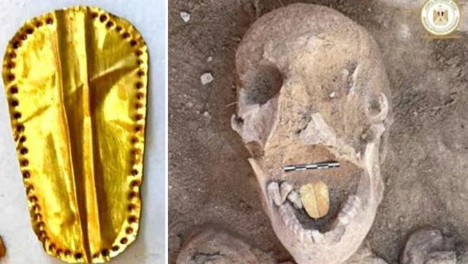 Mısır&#039;da ilginç keşif: Altın dilli mumyalar bulundu