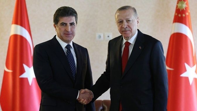 Cumhurbaşkanı Erdoğan Neçirvan Barzani&#039;yi kabul etti