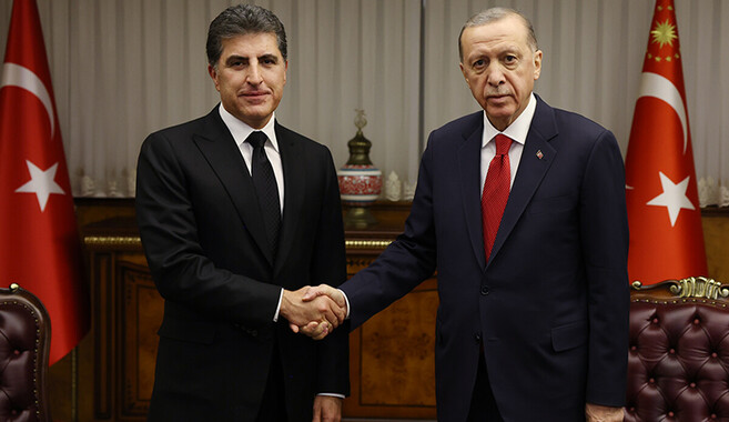 Cumhurbaşkanı Erdoğan, Neçirvan Barzani&#039;yi kabul etti