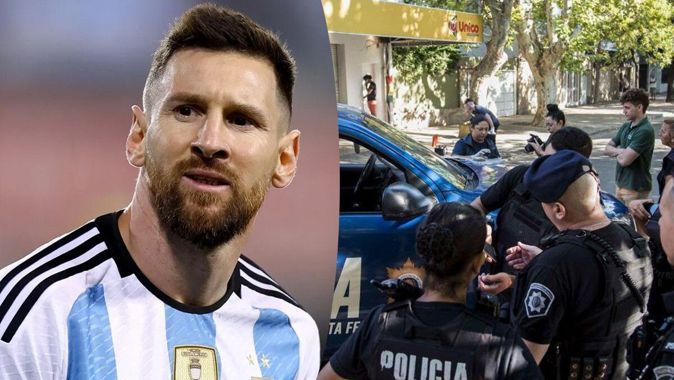 Lionel Messi tehdit edildi! Silahlı saldırı anları yürekleri ağza getirdi