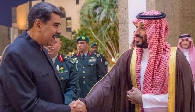 2 petrol devi bir araya geldi: Maduro Prens Bin Selman ikili ilişkileri görüştü
