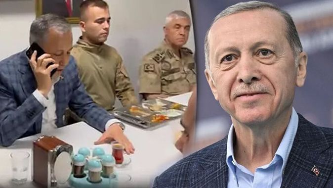 Cumhurbaşkanı Erdoğan, Cudi&#039;de görevli askerlerin Babalar Günü&#039;nü kutladı
