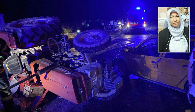 Traktör ve otomobil çarpıştı: 1 ölü