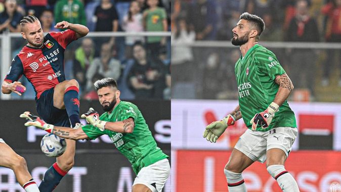 ÖZET Genoa - Milan (0-1 Maç Sonucu) Fransız golcü Giroud kaleye geçti, maçı kazandırdı