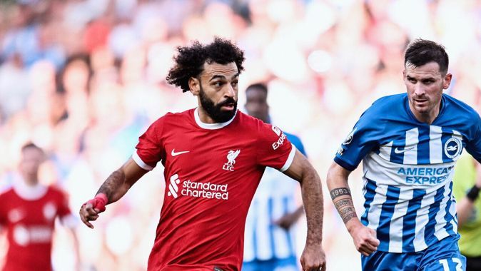 ÖZET Brighton - Liverpool (2-2 Maç Sonucu) Mohamed Salah&#039;ın golleri galibiyete yetmedi