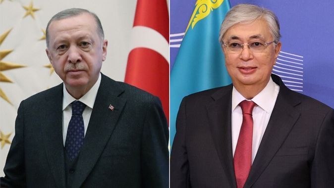 Cumhurbaşkanı Erdoğan, Kazakistan lideri Tokayev ile telefonda görüştü
