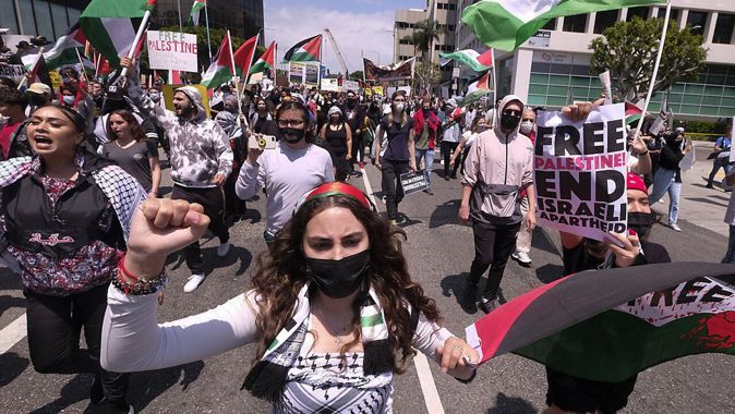 Kaliforniya&#039;daki İsrail - Filistin protestosunda bir kişi öldü