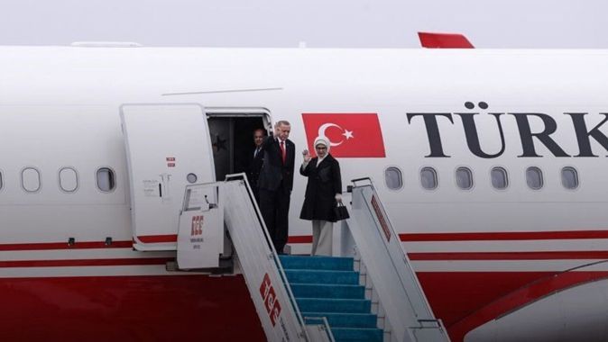 Cumhurbaşkanı Erdoğan, Özbekistan’dan ayrıldı