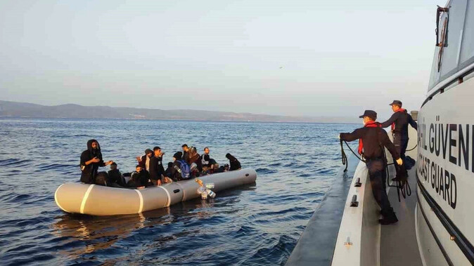 Yunanistan hayali yarım kaldı! 29 düzensiz göçmen kurtarıldı