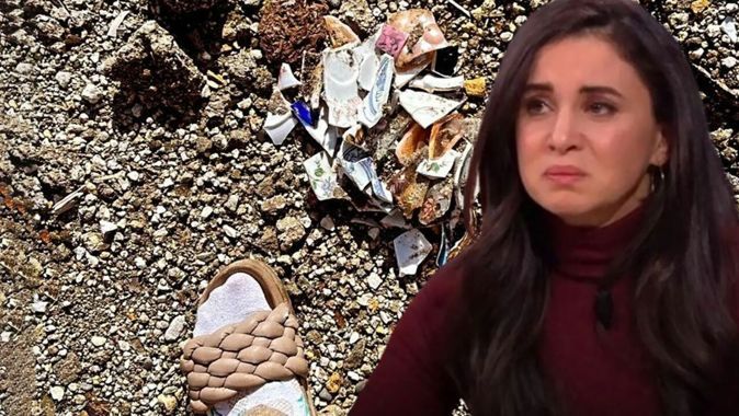Şarkıcı Karsu, depremde kaybettiği büyükannesinin kırılmış tabaklarını buldu