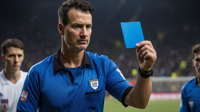 Futbolda tüm kuralları alt üst edecek karar! Sarı-kırmızı kartlara &#039;mavi&#039; de ekleniyor