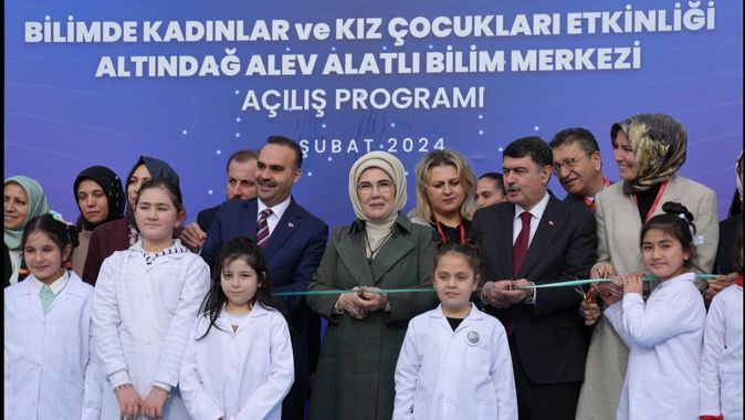 Ankara Altındağ Alev Alatlı Bilim Merkezi açılışı Emine Erdoğan tarafından yapıldı