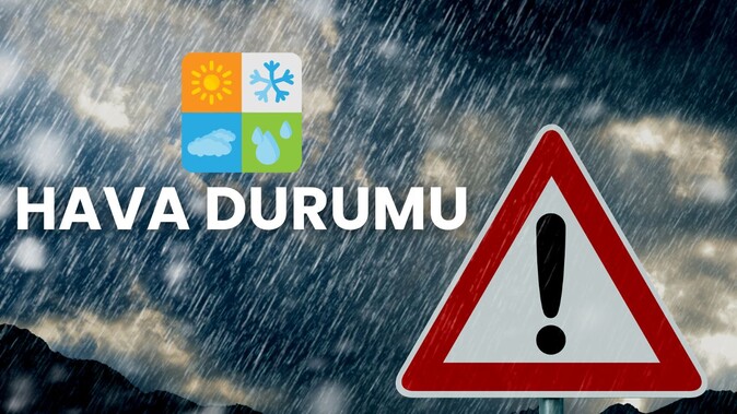 Meteoroloji Genel Müdürlüğü yarın için sağanak ve fırtına uyarısı verdi